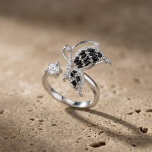 Anillo Mariposa Negra